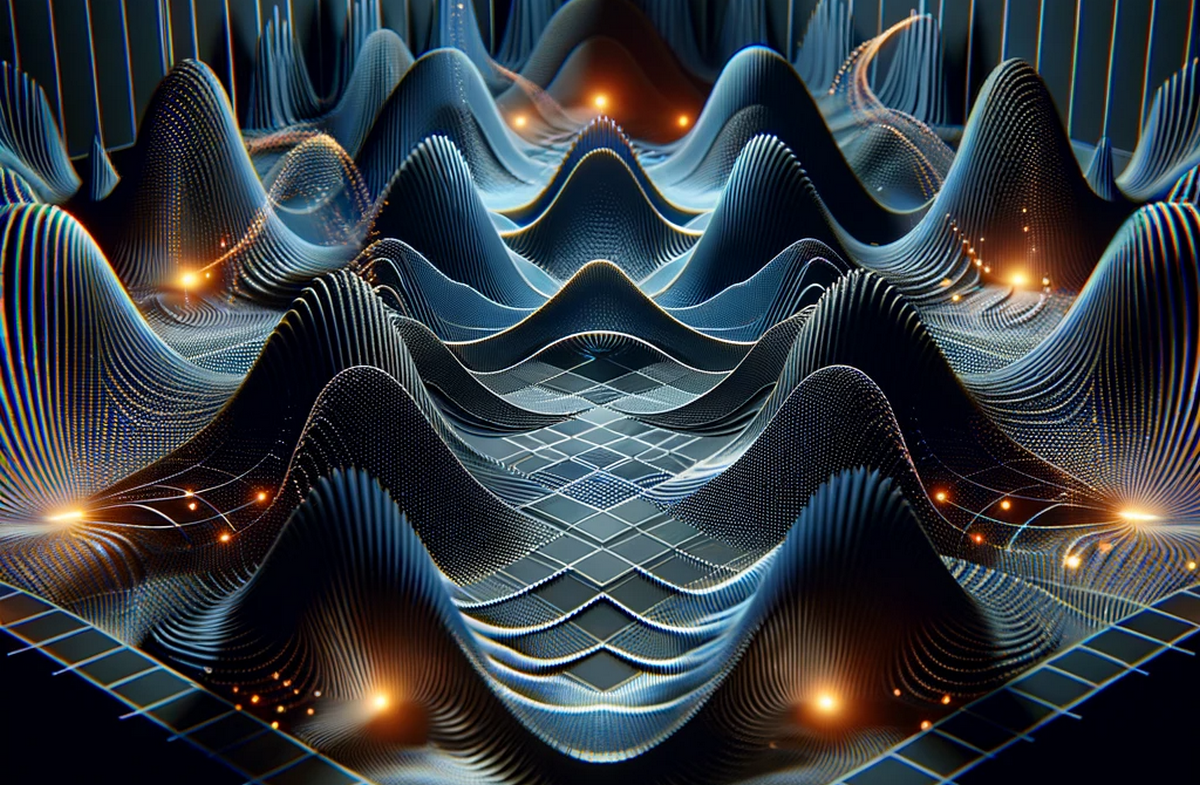 Graficzne przedstawienie technologii Dolby Atmos, z akcentem na jej zdolność do tworzenia trójwymiarowej przestrzeni dźwiękowej.